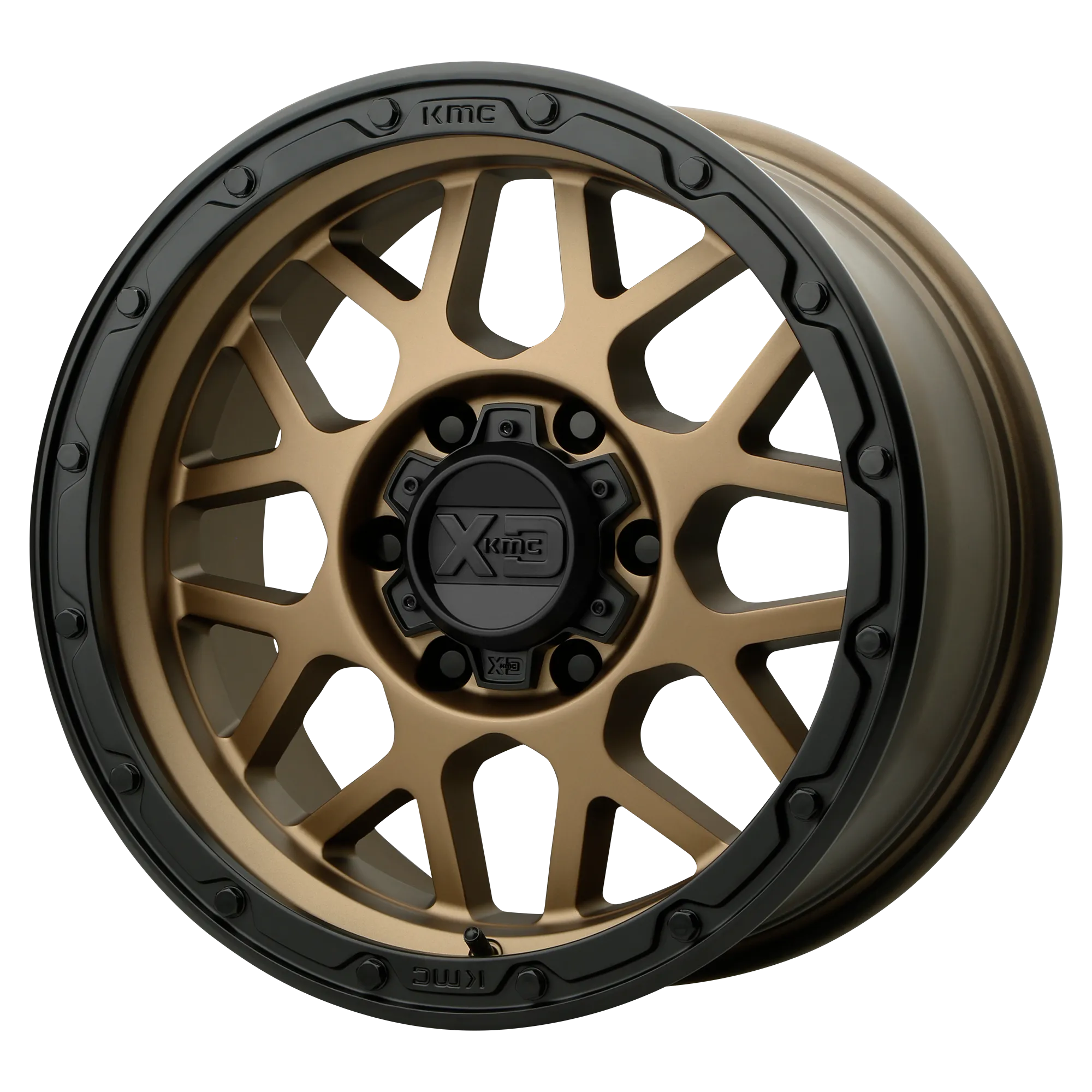 XD135 Grenade 16X8 8X165.1 -6 mm Matte Bronze Matte Black Lip