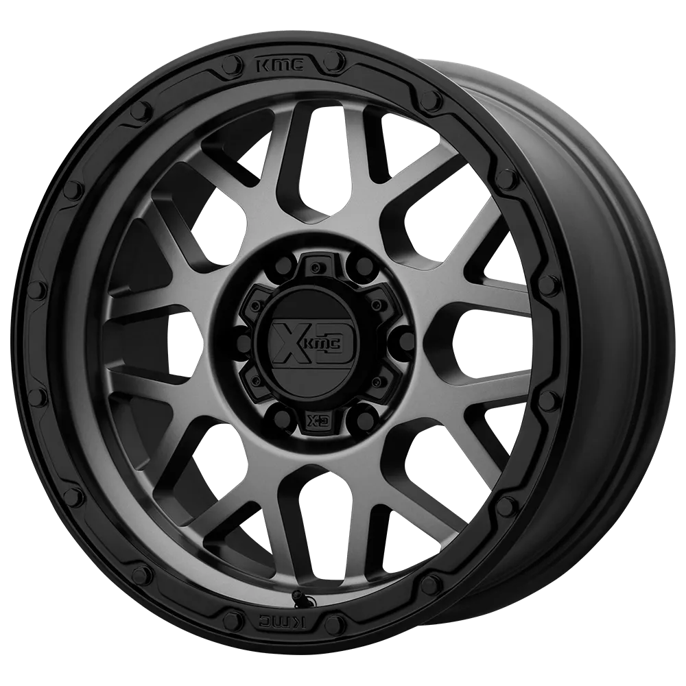 XD135 Grenade 17X9 6X114.3 18mm Matte Gray Matte Black Lip